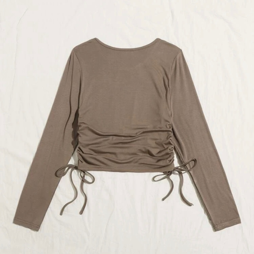 SHEIN Drawstring Top